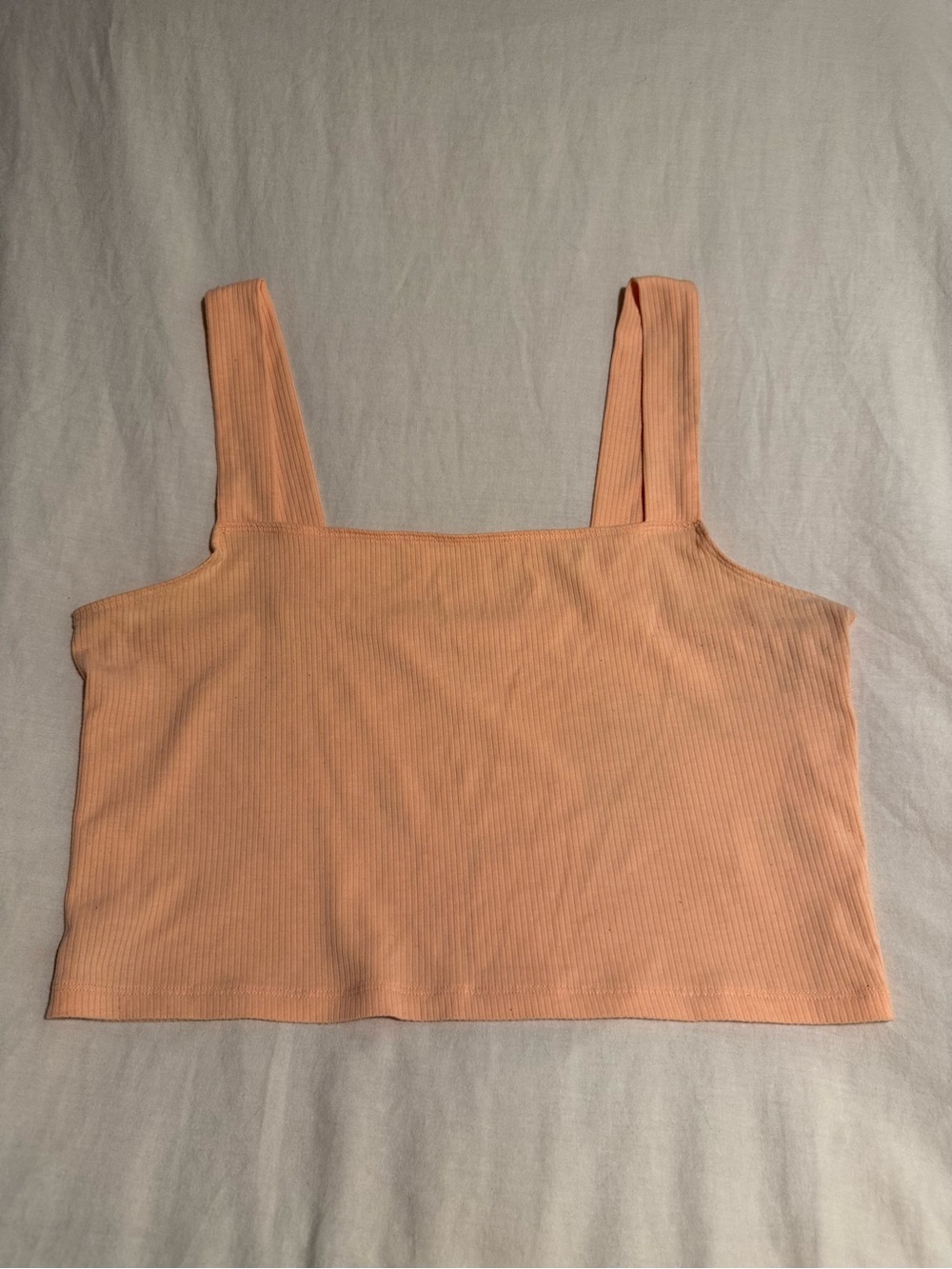 American Eagle Ribbed Square Neck Crop Tank